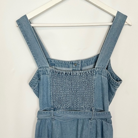 NWT Rails Anita Denim Mini Dress XL Button Front Ocean Wash - Picture 11 of 11